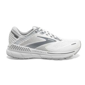 Brooks Adrenaline GTS 22 Womens Road Running Shoes White/Grey | USA-FHI372650